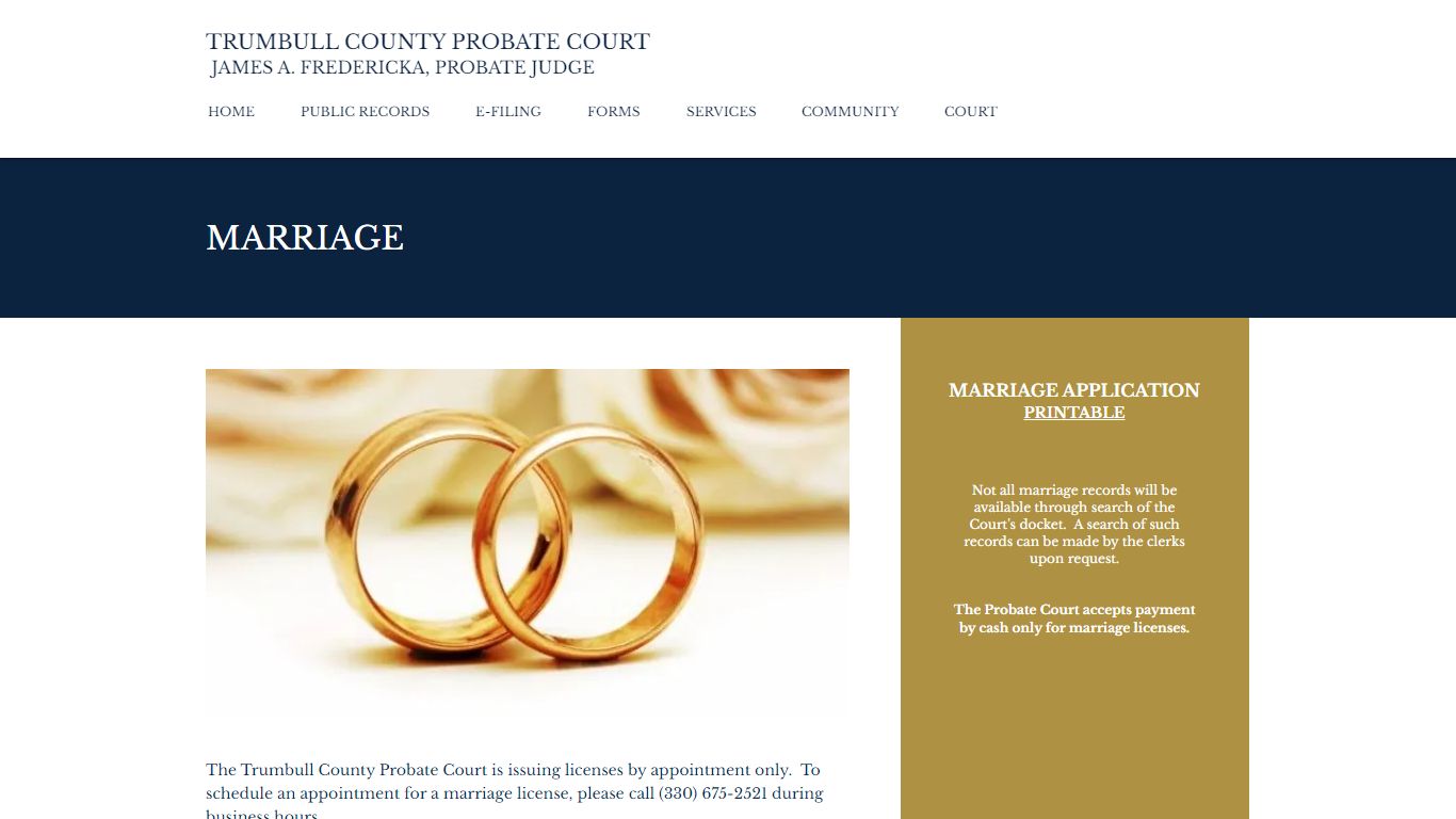 MARRIAGE | trumbullprobate